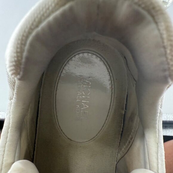 Michael Kors Womens Olympia 7.5M White Sneakers With Clear Sole - Picture 3 of 11